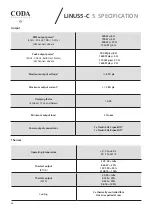 Preview for 32 page of Coda LINUS5-C User Manual