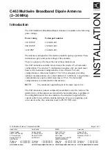 Codan C463 Installation Manual preview