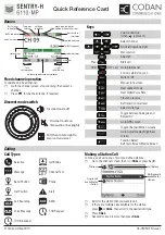 Codan Sentry-H 6110-MP Quick Reference Card preview