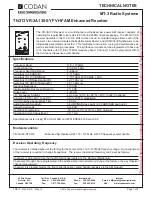 Codan VR-3A130-SYF Technical Notes preview