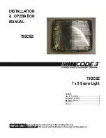 Предварительный просмотр 1 страницы Code 3 79SCBZ Installation & Operation Manual