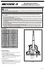 Preview for 1 page of Code 3 CC2030-WC Operating Instructions