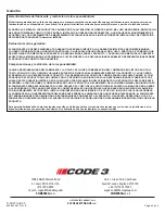 Предварительный просмотр 10 страницы Code 3 CD3511 Series Installation & Operation Instructions