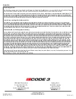 Предварительный просмотр 18 страницы Code 3 CD3511 Series Installation & Operation Instructions