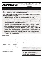 Preview for 4 page of Code 3 CD5101 Installation And Operation Instructions Manual