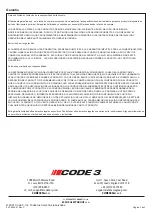 Preview for 6 page of Code 3 CD5101 Installation And Operation Instructions Manual