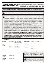 Preview for 7 page of Code 3 CD5101 Installation And Operation Instructions Manual