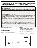 Предварительный просмотр 5 страницы Code 3 CW4020 Installation And Operation Instructions Manual