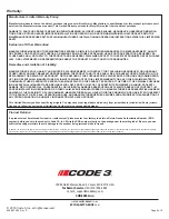 Предварительный просмотр 8 страницы Code 3 Mega thin Stik Series Installation And Operation Instructions Manual