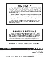 Preview for 4 page of Code 3 NightProbe Installation & Owner'S Manual