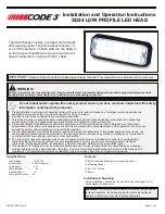 Code 3 SD24 Installation And Operation Instructions предпросмотр