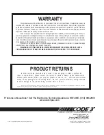 Предварительный просмотр 4 страницы Code 3 SL100IMP Installation & Operation Manual