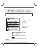 Code Alarm 420A Installation Instructions Manual preview