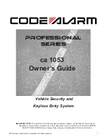 Code Alarm Ca 1053 Owner'S Manual preview