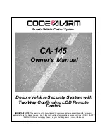 Code Alarm CA-145 Owner'S Manual предпросмотр