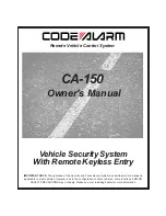 Code Alarm CA-150 Owner'S Manual preview