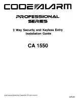 Preview for 16 page of Code Alarm CA 1550 Owner'S Manual