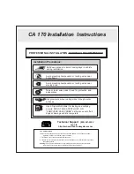 Code Alarm CA 170 Installation Instructions Manual preview