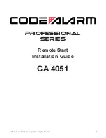 Code Alarm CA 4051 Installation Manual preview