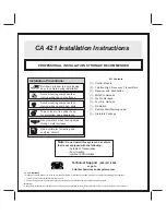 Code Alarm CA 421 Installation Instructions Manual preview