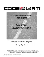 Code Alarm CA 5053 Owner'S Manual предпросмотр