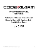 Code Alarm ca 5152 Installation Manual preview