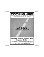 Code Alarm CA-520A Owner'S Manual preview