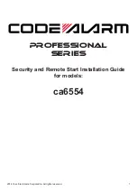 Code Alarm CA 6551 Installation Manual предпросмотр