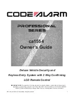 Code Alarm ca1554 Owner'S Manual preview
