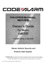 Code Alarm CA2LCD5 Owner'S Manual preview