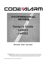 Code Alarm ca4053 Owner'S Manual preview