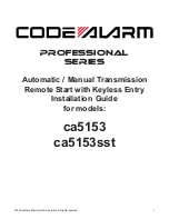 Code Alarm ca5153 Installation Manual preview