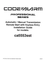 Preview for 1 page of Code Alarm ca5553sst Installation Manual