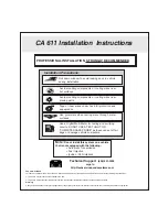 Code Alarm CA611 Installation Instructions Manual preview