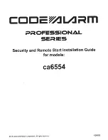 Code Alarm ca6554 Installation Manual preview