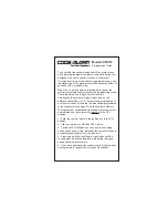 Preview for 1 page of Code Alarm CATX110 Programming Manual