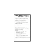 Code Alarm CATX2LED Programming Manual preview