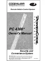 Code Alarm PC 4300 Owner'S Manual preview