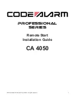 Code Alarm Professional Series CA 4050 Installation Manual preview