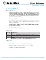 Preview for 5 page of Code Blue CB 1-e Administrator'S Manual