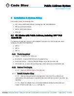 Preview for 10 page of Code Blue CB 1 Series Administrator'S Manual