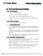 Preview for 14 page of Code Blue CB 1 Series Administrator'S Manual