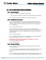 Preview for 16 page of Code Blue CB 1 Series Administrator'S Manual