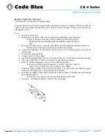 Предварительный просмотр 51 страницы Code Blue CB 4 Series Administrator'S Manual