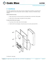 Предварительный просмотр 5 страницы Code Blue IA3100 Administrator'S Manual