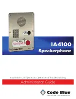 Code Blue IA4100 Administrator'S Manual предпросмотр