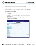 Preview for 30 page of Code Blue IP1500 User Manual