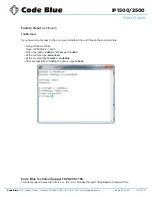 Preview for 36 page of Code Blue IP1500 User Manual