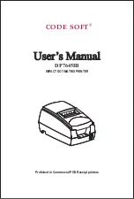 Code Soft DP7645III User Manual preview