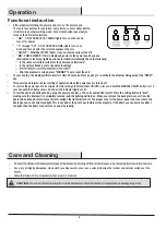 Предварительный просмотр 8 страницы Code DL10490BK1-4 Use And Care Manual